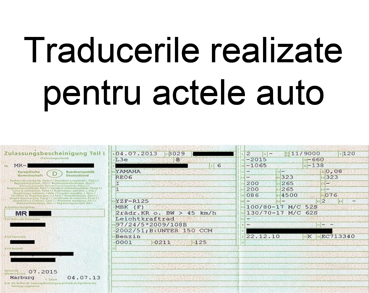 Traduceri pentru Actele Auto ( 2025 ) la AQualityTranslation